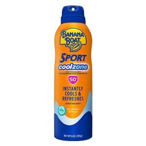 Read more about the article Banana Boat Sport Cool Zone Sunscreen Continuous Spray, 6 Fluid Ounce